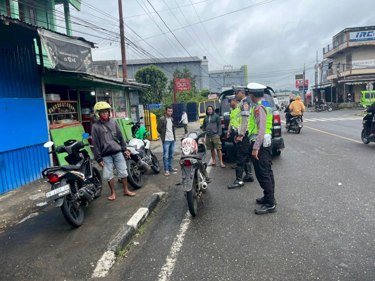 Sat Lantas Polres Manggarai Laksanakan Giat Patroli KRYD dan PAMTURLALIN di Kota Ruteng