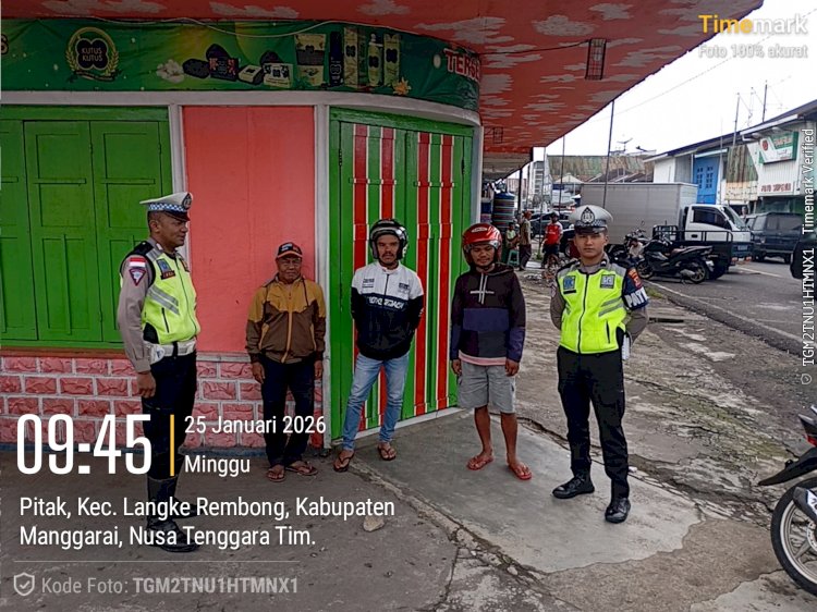 SAT LANTAS POLRES MANGGARAI LAKSANAKAN PATROLI KRYD DAN PAMTURLALIN DI KOTA RUTENG