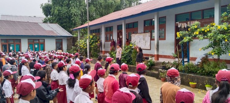 Fungsi Binmas Polres Manggarai Laksanakan Sosialisasi Pencegahan Bullying di SDI Cunca Lawir