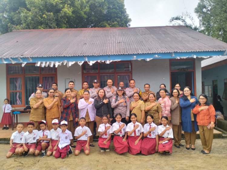 Fungsi Binmas Polres Manggarai Laksanakan Sosialisasi Pencegahan Bullying di SDI Cunca Lawir