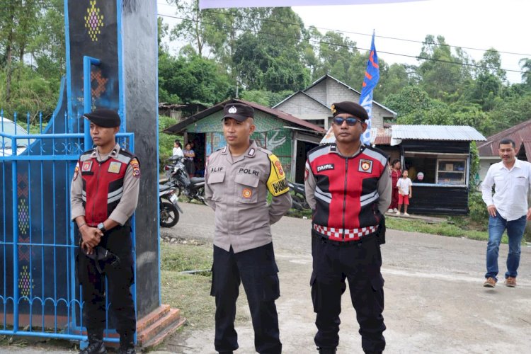 Polres Manggarai Amankan Kunjungan Gubernur NTT pada Launching NTT Mart di Kabupaten Manggarai
