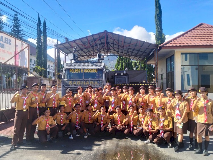 Sat Binmas Polres Manggarai Gelar Pengenalan Saka Bhayangkara Res Manggarai