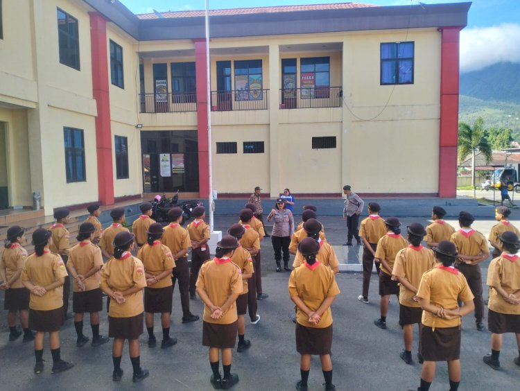 Sat Binmas Polres Manggarai Gelar Pengenalan Saka Bhayangkara Res Manggarai