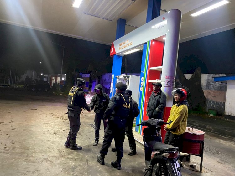 Unit Turjawali Sat Samapta Polres Manggarai Laksanakan Patroli Kota Jaga Kamtibmas Tetap Kondusif