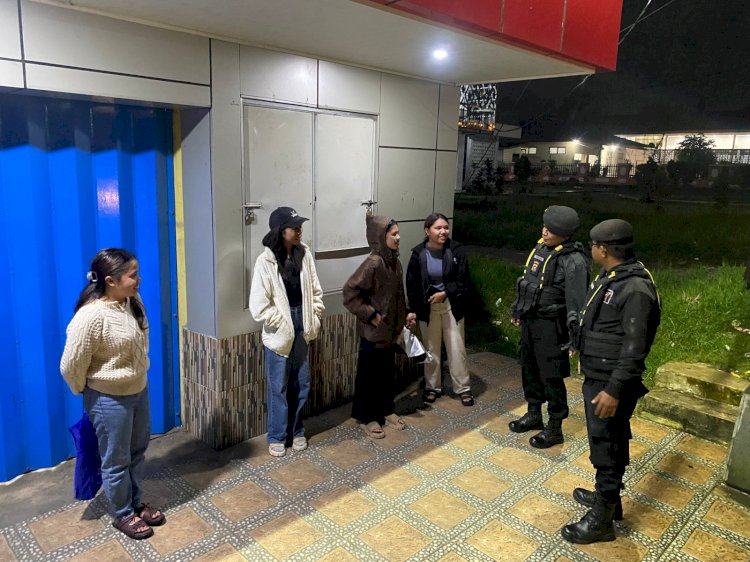 Unit Turjawali Sat Samapta Polres Manggarai Laksanakan Patroli Kota Jaga Kamtibmas Tetap Kondusif