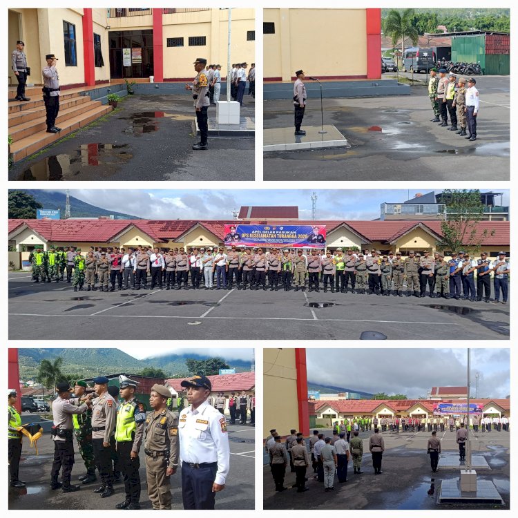 Waka Polres Manggarai Pimpin Apel Gelar Pasukan Operasi Keselamatan Turangga 2026, wujudkan  Kamseltibcarlantas yang Aman, Nyaman, dan Selamat,