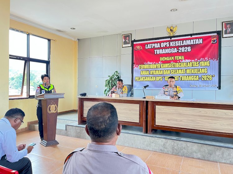 Latihan Pra Operasi Keselamatan Turangga 2026 Digelar, Waka Polres Manggarai Tekankan Kesiapan Personel dan Pendekatan Humanis