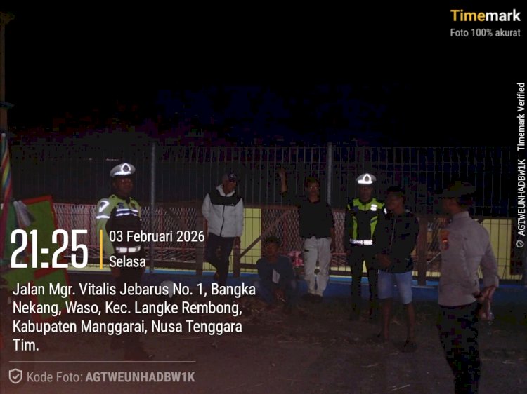 Patroli Malam Polres Manggarai Antisipasi Balap Liar dan Laka Lantas di Sejumlah Titik Rawan