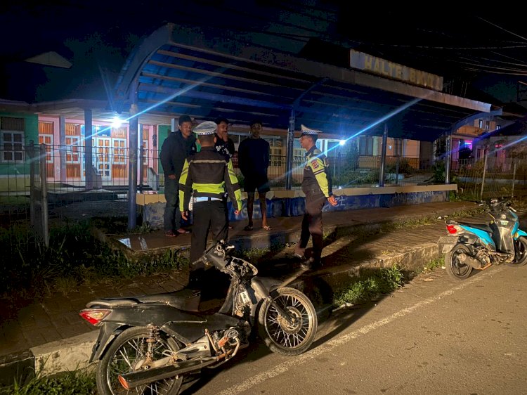 Polri Hadir di Jam Rawan, Polres Manggarai Polda NTT Gelar Patroli Malam Antisipasi Balap Liar dan Laka Lantas
