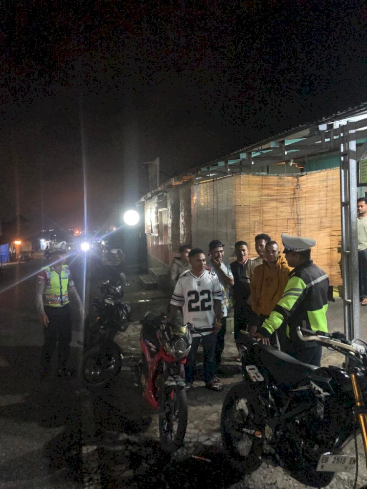 Patroli Malam Polres Manggarai Antisipasi Balap Liar dan Laka Lantas