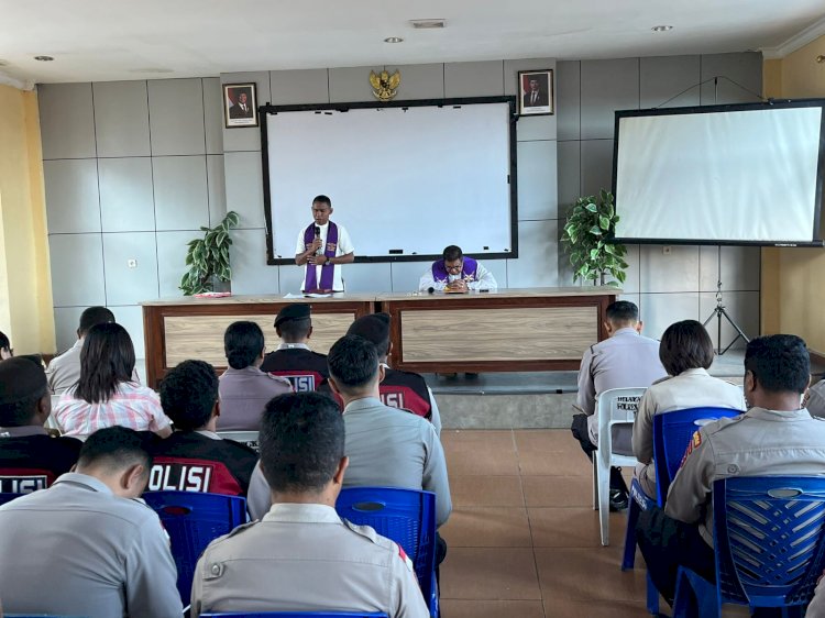 Polres Manggarai Gelar Bimbingan Rohani Lintas Agama, Perkuat Iman dan Integritas Personel