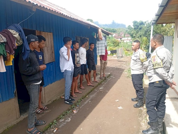 Bhabinkamtibmas Kelurahan Waso Laksanakan Patroli dan Sambang Pasca Tawuran Remaja