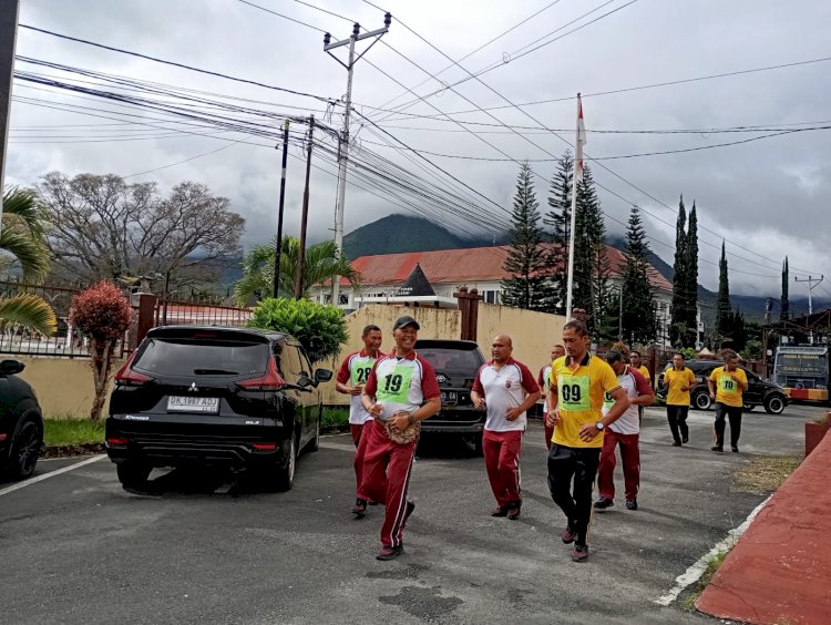 POLRES MANGGARAI GELAR SAMJAS BERKALA BAGI PERSONEL DAN ASN POLRI