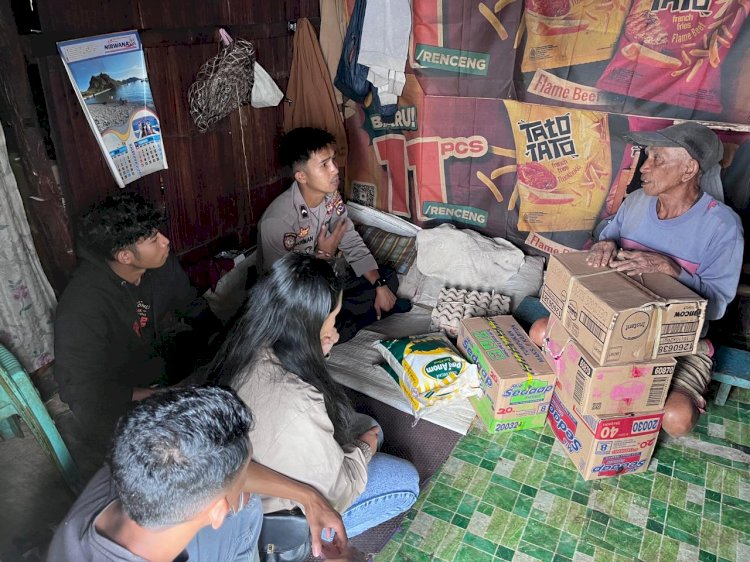 DI BALIK SERAGAM COKELAT ITU, ADA HATI YANG LEMBUT: KISAH BRIPDA BUDIMAN BERBAGI UNTUK LANSIA YANG TERLUPAKAN