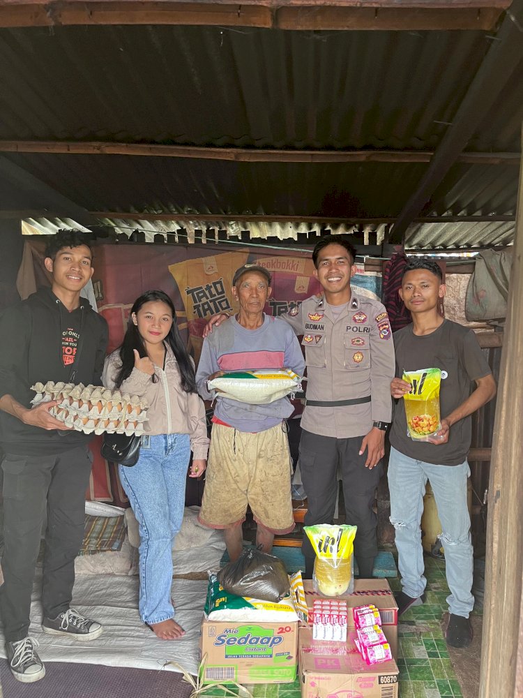 DI BALIK SERAGAM COKELAT ITU, ADA HATI YANG LEMBUT: KISAH BRIPDA BUDIMAN BERBAGI UNTUK LANSIA YANG TERLUPAKAN