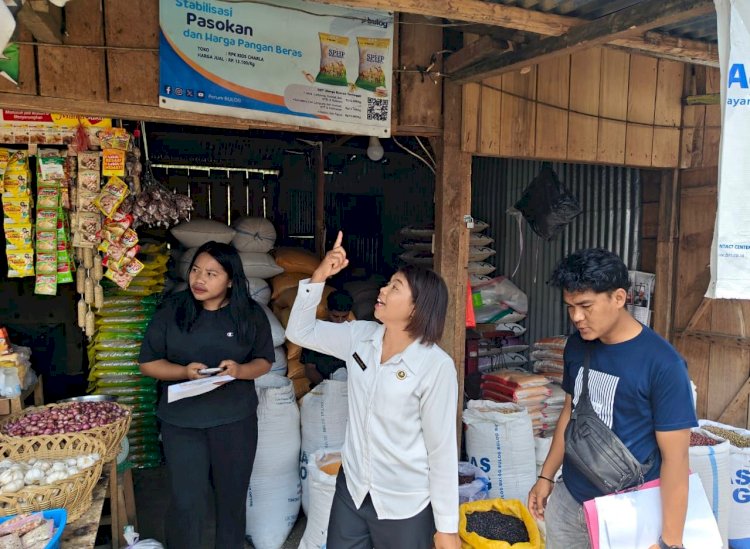 SATGAS SAPU BERSIH PELANGGARAN HARGA, KEAMANAN DAN MUTU PANGAN KABUPATEN MANGGARAI LAKSANAKAN PEMANTAUAN DI PASAR INPRES RUTENG