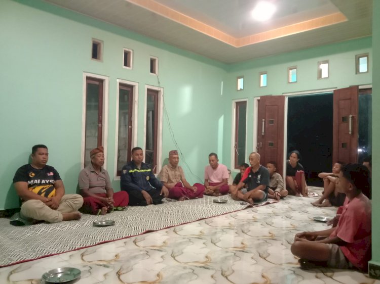 BHABINKAMTIBMAS DESA CAMBIR LECA LAKSANAKAN SAMBANG DAN PATROLI DIALOGIS DI KAMPUNG PONGPAHAR