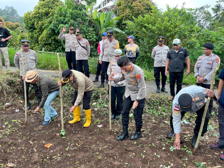 WUJUDKAN SWASEMBADA PANGAN, POLRES MANGGARAI DUKUNG PROGRAM PEMERINTAH MELALUI PENANAMAN JAGUNG SERENTAK KUARTAL I TAHUN 2026