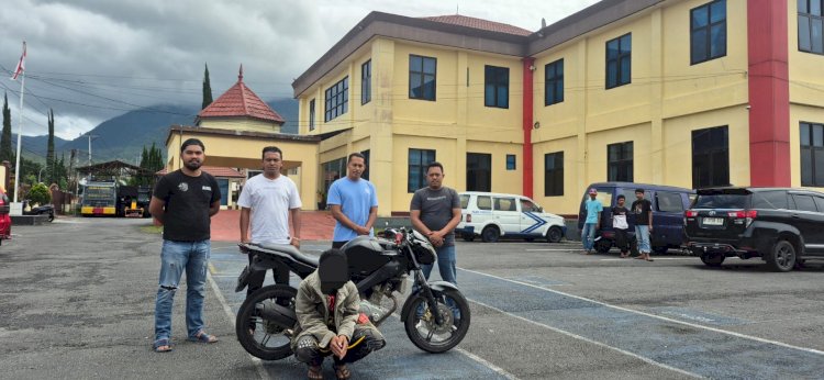 Polres Manggarai Berhasil Ungkap Kasus Curanmor, Satu Pelaku Diamankan Bersama Barang Bukti Motor yang Sempat Diubah Warna