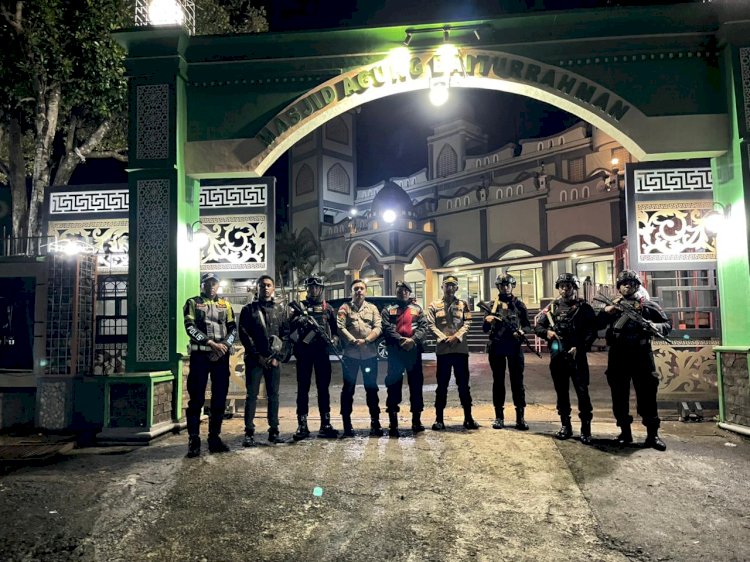 Patroli Gabungan Polres Manggarai Bersama Kompi 2 Yon B Pelopor Ruteng, Jaga Stabilitas Kamtibmas