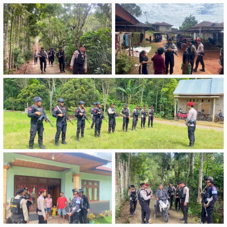 Sentuhan Humanis Polres Manggarai: Patroli Gabungan Bangun Jembatan Damai di Dusun Bung