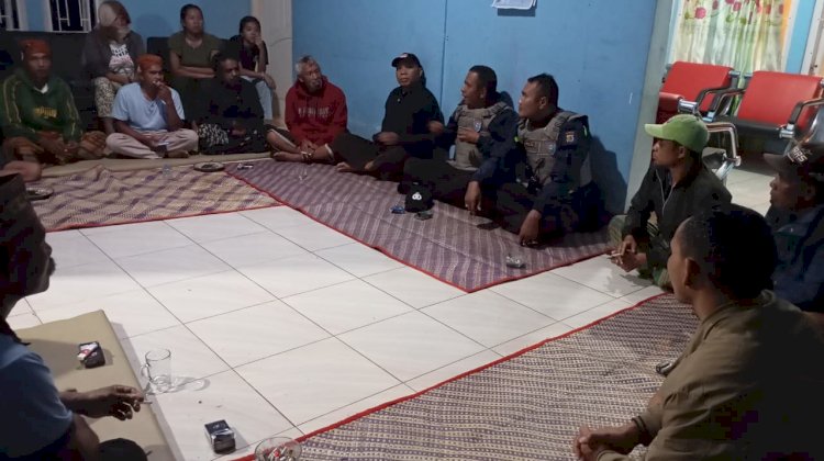 Bhabinkamtibmas Kecamatan Lelak Laksanakan Pengamanan Sengketa Tanah, Situasi Tetap Kondusif