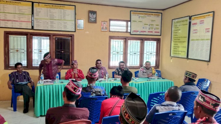 Bhabinkamtibmas Desa Nao Hadiri Mediasi Sengketa Tanah, Wujudkan Penyelesaian Secara Kekeluargaan