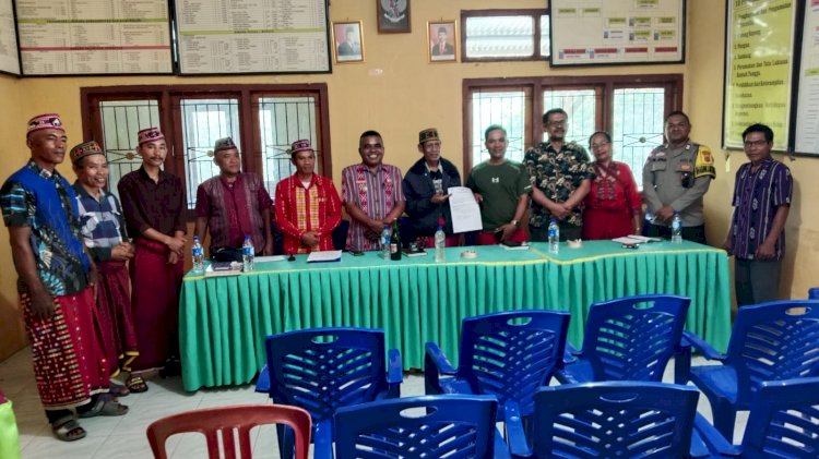 Bhabinkamtibmas Desa Nao Hadiri Mediasi Sengketa Tanah, Wujudkan Penyelesaian Secara Kekeluargaan