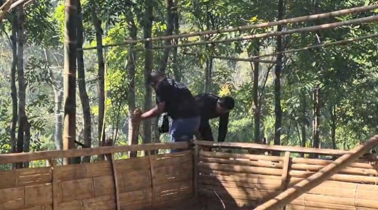 TIM BUSER POLRES MANGGARAI BONGKAR ARENA PERJUDIAN SABUNG AYAM DI KILO LIMA GOLOCURU