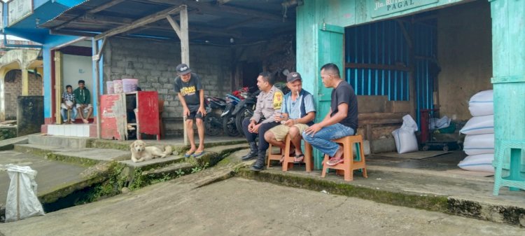 BHABINKAMTIBMAS LAKSANAKAN PATROLI DAN SAMBANG DIALOGIS DI KECAMATAN CIBAL, AJAK WARGA JAGA KAMTIBMAS, DUKUNG KETAHANAN PANGAN DAN EDUKASI BAHAYA HPR