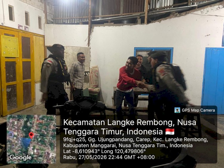 Hadirkan Rasa Aman, Sat Samapta Polres Manggarai Intensifkan Patroli Kota dan Dialogis Humanis