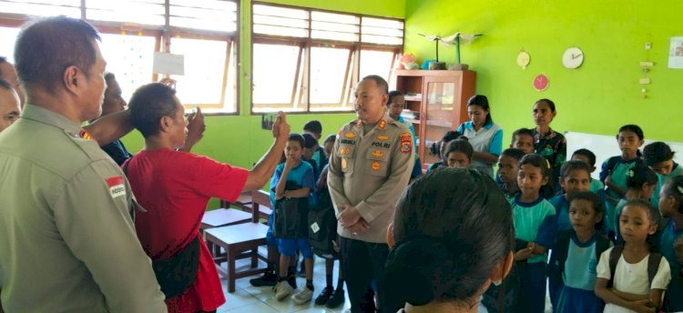 Menembus Pelosok Wukur, Kapolres Sikka Tebar Kepedulian dan Harapan bagi Generasi Penerus Bangsa