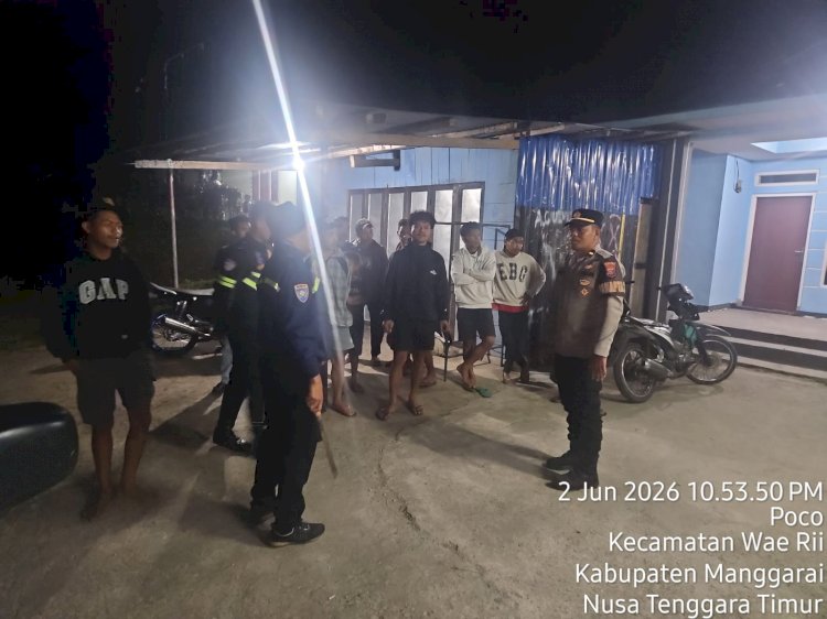 PAMAPTA 3 POLRES MANGGARAI PIMPIN PENANGANAN KASUS PENGANCAMAN MENGGUNAKAN SENJATA TAJAM, SITUASI BERHASIL DIKENDALIKAN