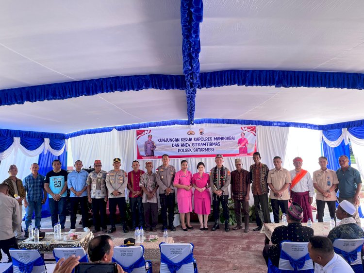 WUJUDKAN PENGUATAN  PELAYANAN KEPOLISIAN TINGKAT POLSEK, KAPOLRES MANGGARAI MELAKSANAKAN KUNJUNGAN KERJA DAN ANEV KAMTIBMAS DI POLSEK SATAR MESE