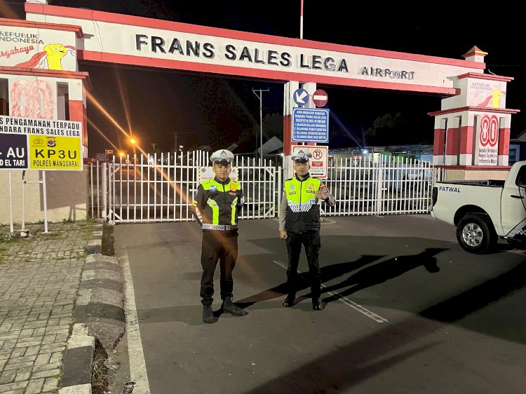 SATLANTAS POLRES MANGGARAI INTENSIFKAN PATROLI MALAM, ANTISIPASI BALAP LIAR DAN TEKAN ANGKA KECELAKAAN LALU LINTAS