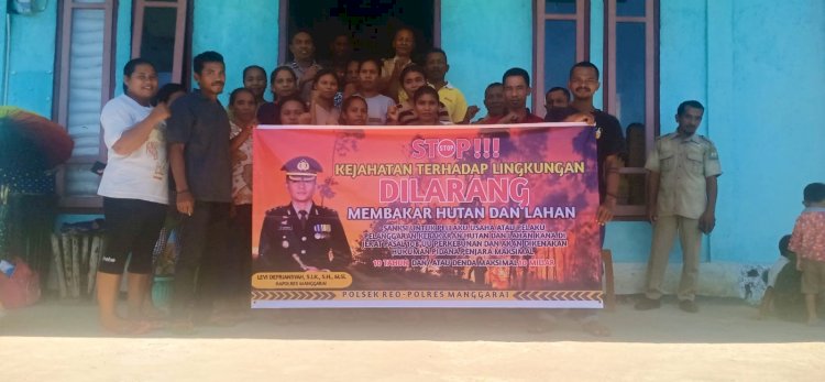 HUTAN ADALAH PARU-PARU DUNIA, BHABINKAMTIBMAS DESA WATU BAUR EDUKASI MASYARAKAT CEGAH KARHUTLA