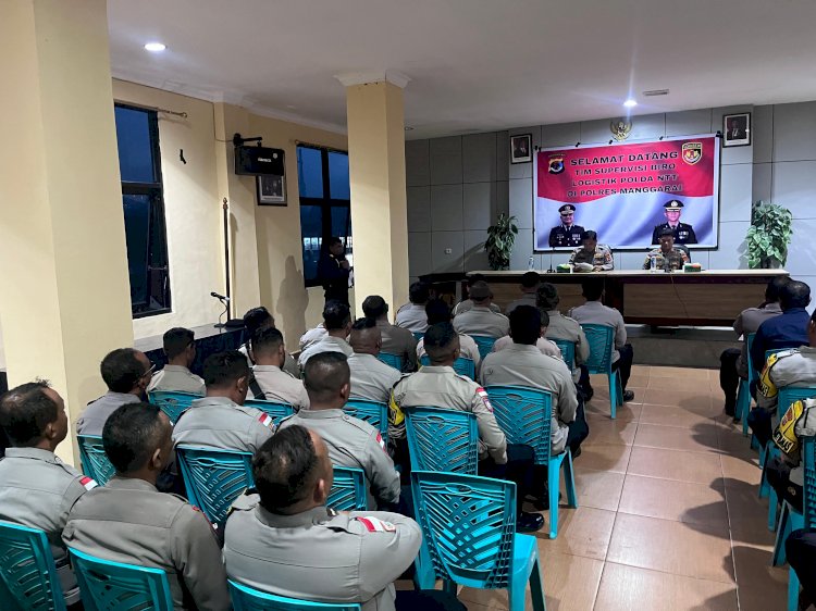 PASTIKAN PENGELOLAAN LOGISTIK BERJALAN OPTIMAL, BIRO LOGISTIK POLDA NTT LAKSANAKAN SUPERVISI, PENGAWASAN DAN PENGENDALIAN DI POLRES MANGGARAI