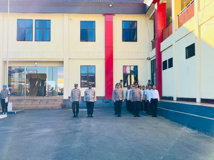 WAKA POLRES MANGGARAI TEGASKAN DISIPLIN DAN PENINGKATAN PELAYANAN POLRI MENYAMBUT HARI BHAYANGKARA KE-80