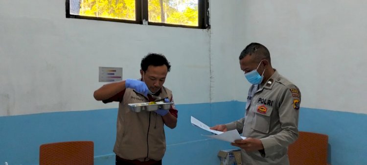 TIM FOOD SECURITY POLRES MANGGARAI LAKSANAKAN PEMERIKSAAN MAKANAN PROGRAM MAKAN BERGIZI GRATIS DI SPPG POLRES MANGGARAI