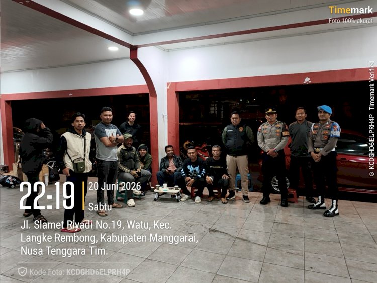 JAGA SITUASI KAMTIBMAS TETAP KONDUSIF, PAMAPTA III POLRES MANGGARAI GELAR PATROLI MALAM ANTISIPASI POTENSI GANGGUAN KEAMANAN