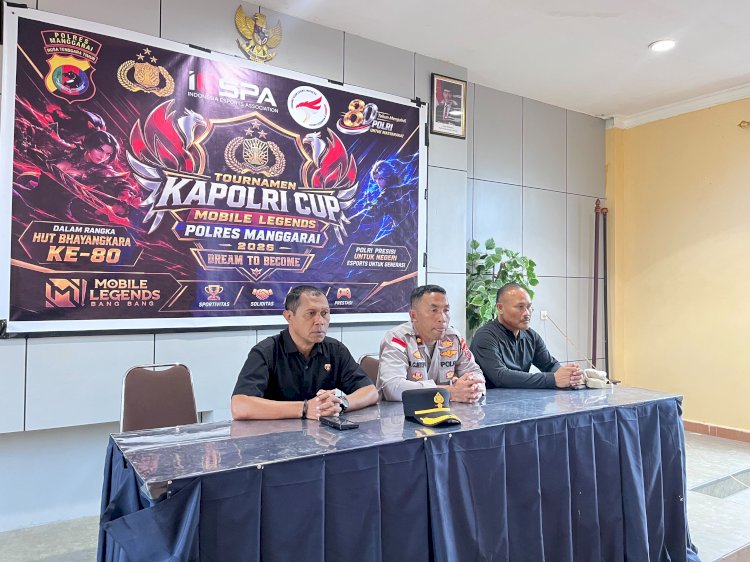SAMBUT HARI BHAYANGKARA KE-80, POLRES MANGGARAI GELAR TURNAMEN E-SPORT MOBILE LEGENDS PIALA KAPOLRI CUP 2026, WADAHKAN BAKAT GENERASI MUDA DALAM SEMANGAT SPORTIVITAS