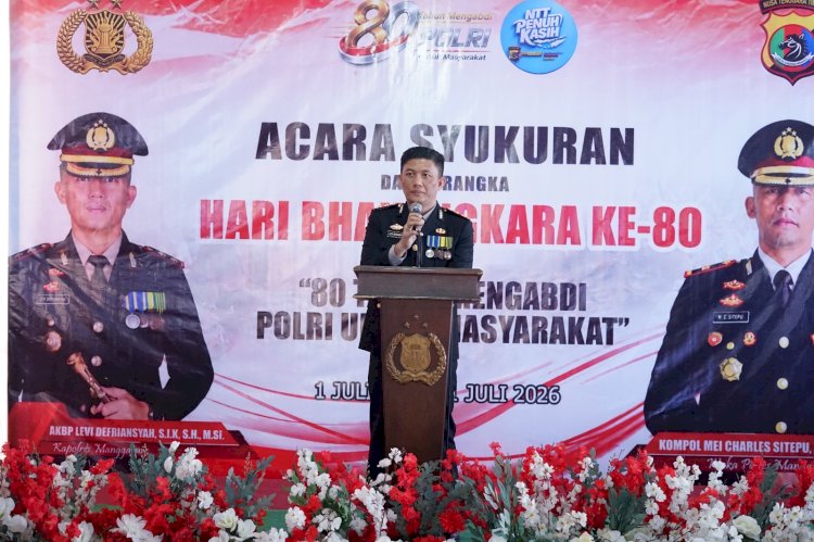 SYUKURAN HARI BHAYANGKARA KE-80, POLRES MANGGARAI PERKUAT SINERGI BERSAMA PEMDA DAN SELURUH ELEMEN MASYARAKAT