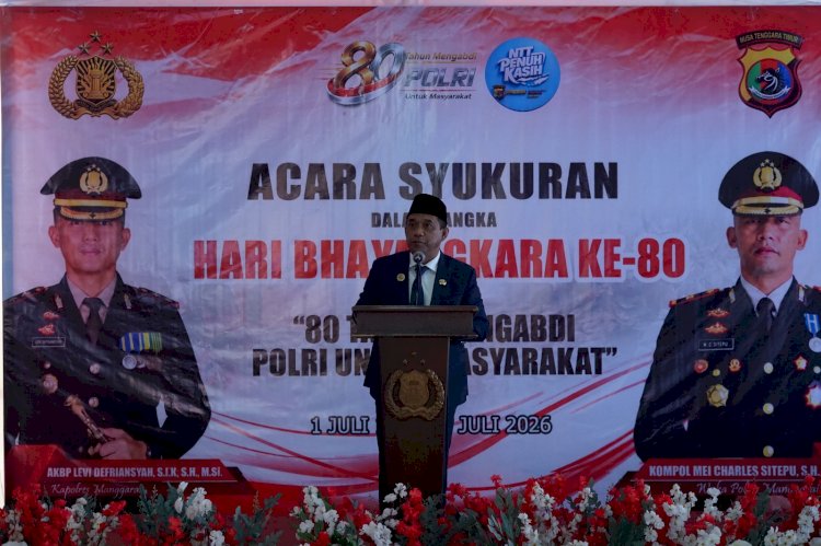 SYUKURAN HARI BHAYANGKARA KE-80, POLRES MANGGARAI PERKUAT SINERGI BERSAMA PEMDA DAN SELURUH ELEMEN MASYARAKAT