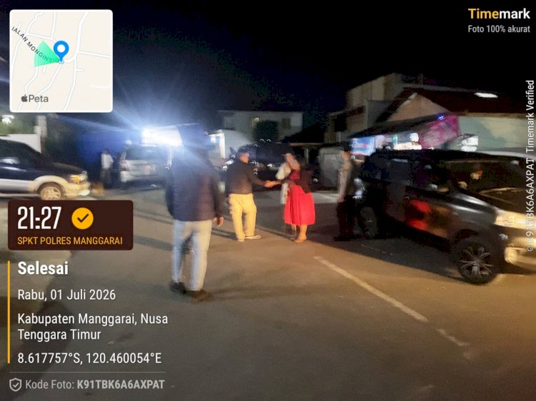 Patroli Malam SPKT Polres Manggarai Perkuat Kehadiran Polri di Tengah Masyarakat, Warga Diimbau Aktif Jaga Kamtibmas