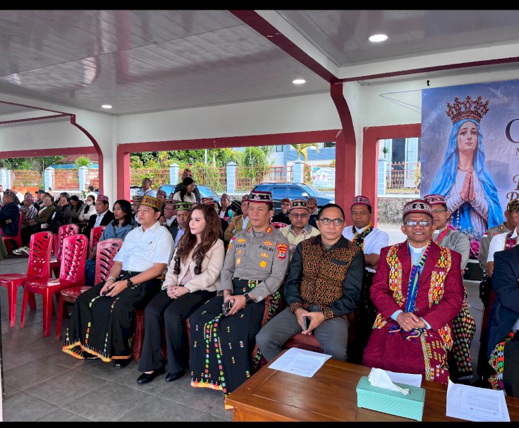 Kapolres Manggarai Hadiri Launching Festival Golo Curu Maria Ratu Rosari 2026, Perkuat Sinergi Iman, Budaya, dan Pariwisata Daerah
