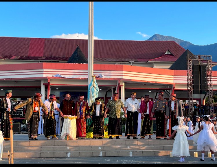 Kapolres Manggarai Hadiri Launching Festival Golo Curu Maria Ratu Rosari 2026, Perkuat Sinergi Iman, Budaya, dan Pariwisata Daerah