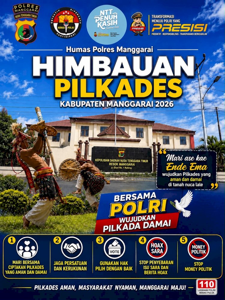 MENJELANG PILKADES 2026, POLRES MANGGARAI AJAK MASYARAKAT WUJUDKAN PEMILIHAN KEPALA DESA YANG AMAN, DAMAI, DAN DEMOKRATIS