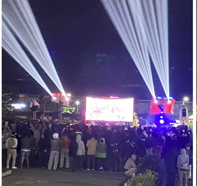 WUJUDKAN RASA NYAMAN DAN AMAN, POLRES MANGGARAI GELAR PENGAMANAN HUMANIS ,  NOBAR  FINAL PIALA DUNIA 2026