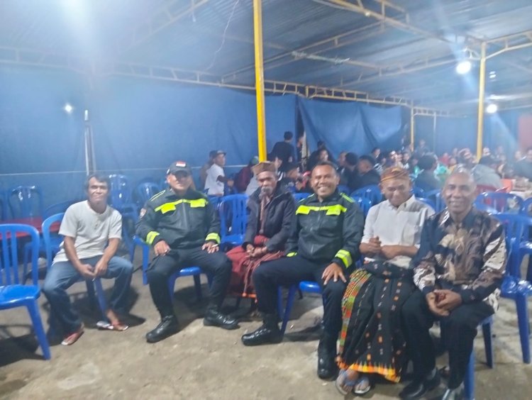 Bhabinkamtibmas Polres Manggarai Laksanakan Pengamanan Pesta Sekolah di Desa Kakor, Sampaikan Imbauan Kamtibmas kepada Masyarakat