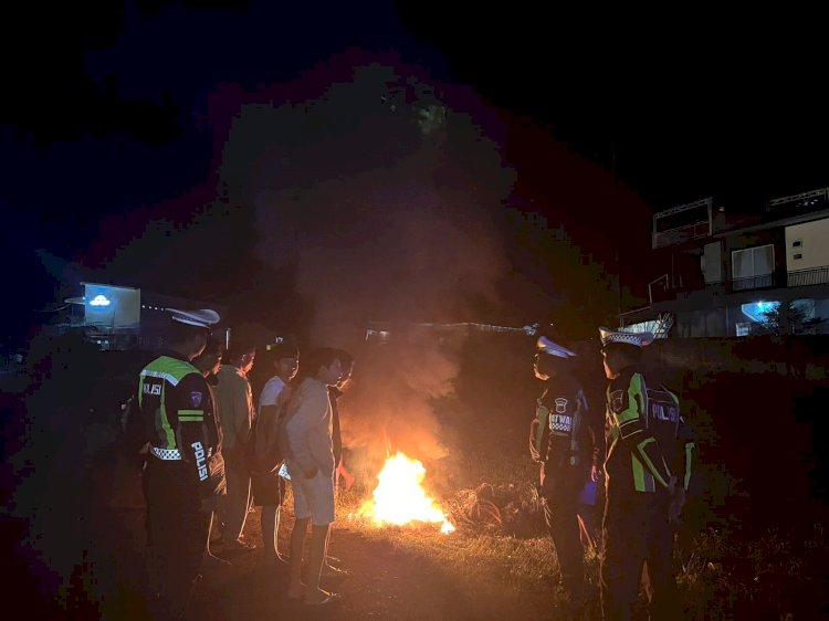 Patroli Malam Satlantas Polres Manggarai Intensif Cegah Balap Liar dan Tekan Angka Kecelakaan Lalu Lintas